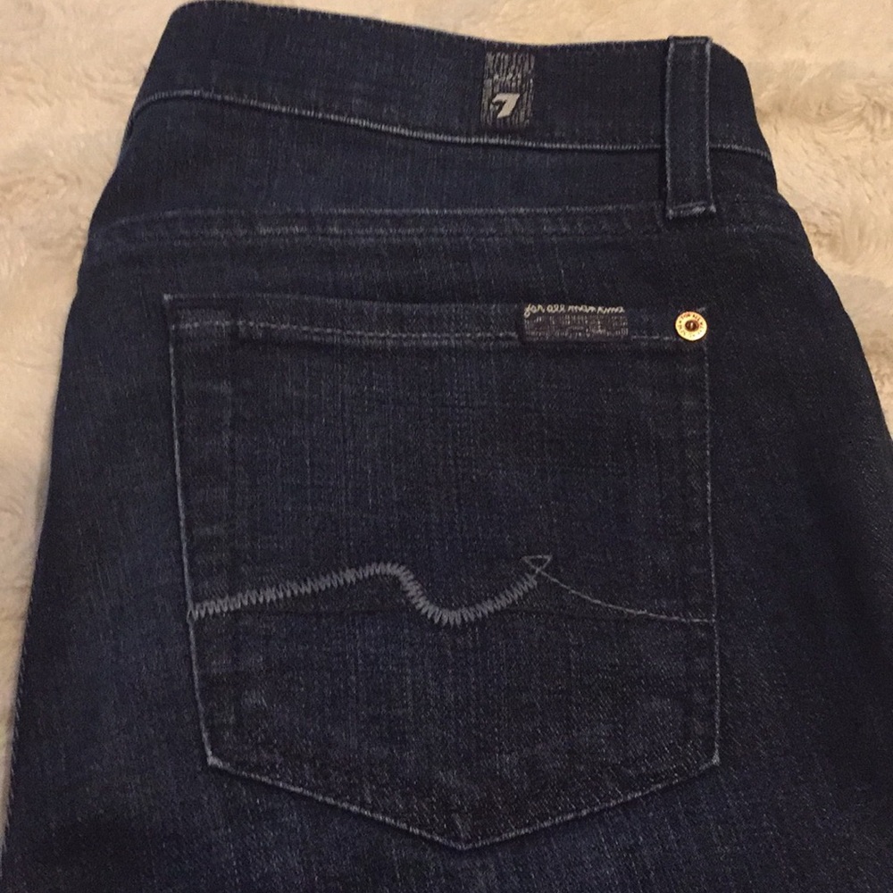 7 For All Mankind Roxanne dark wash skinny jeans